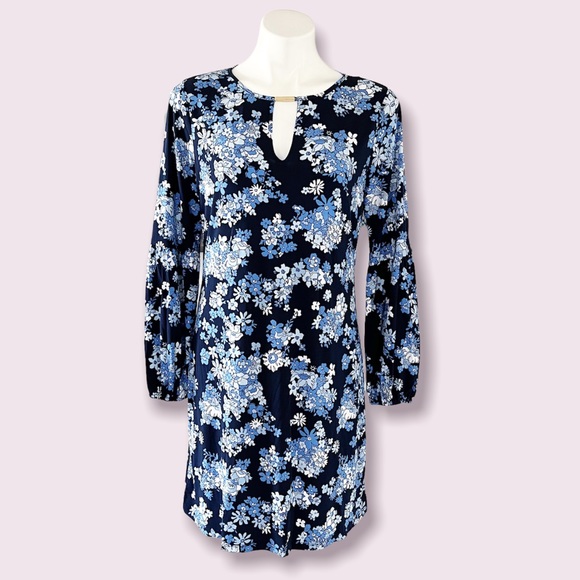 MICHAEL Michael Kors Dresses & Skirts - Michael Kors Midi Dress Floral Long Sleeve Size M, NWT $110.00